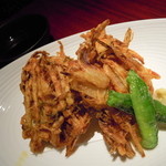 月陽 KARASUMA - 桜エビと新玉ねぎのかきあげ