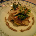 オテル ドゥ キタオカ - 前菜・海の幸と春野菜の盛合わせ