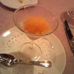 オテル ドゥ キタオカ - 口直し・みかんのグラニテ