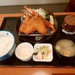 がってん食堂 大島屋 - 海鮮フライ定食1100円