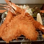 がってん食堂 大島屋 - 海鮮フライ定食1100円