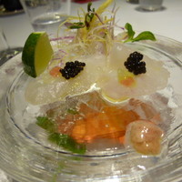 ブラン ルージュ - ☆☆☆鮍のエマンセ キャヴィア・オシエトラ添え オーガニックオリーヴオイルとライムの香り