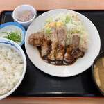 松屋 - 厚切り豚テキ定食