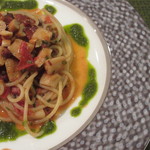 裕の輪 - 唐辛子醤油に漬けたナッツがピリリとしていて良い