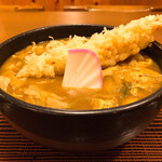 屏風山 - 料理写真:えび天カレーうどん