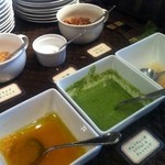 ピッツェリア パージナ - ドレッシング3種（サラダビュッフェ）