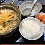 元祖 平壌冷麺屋 - ふだ味噌煮込みうどん定食
