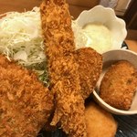 産直仕入れの北海道定食屋 北海堂 - フライたち(一部)