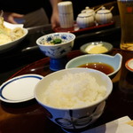 てんぷら天夜一夜 - ランチ天婦羅定食(¥1350税抜き)