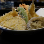 てんぷら天夜一夜 - ランチ天婦羅定食(¥1350税抜き)