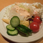 キムカツ - 2012-03-08特選厚切り膳と炊き立てご飯と季節のサラダバーセット2360円