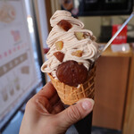 Kammi Chaya - 季節限定！モンブランソフトクリーム600円^ - ^ソフトクリームも栗の味です(^_^)