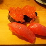 繁すし - いくら、マグロ赤身
