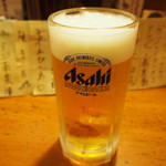 繁すし - チェイサー代わりの生ビール