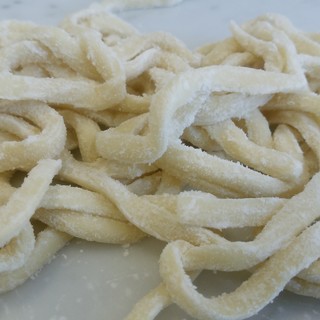 We offer carefully selected fresh homemade pasta, including Troccoli from the Puglia region.