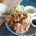 タカマツ ベース カフェ - 鶏唐揚プレートランチ