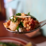 シイ ハウス - パクチー！鶏と豆腐の青葱キーマカレーリフトアップ