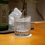 日本料理 幸庵 - 芋焼酎 青酎ロック