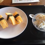 Sutamina Tarou - 寿司のたまご、ソフトクリーム