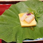 Shino Hara - 雲丹豆腐にボタン海老