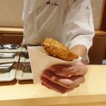 銀座 しのはら - ポルチーニフライ