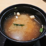 日本橋 天丼 金子半之助 - 味噌汁