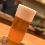 日本料理 たかむら - 低温で長期熟成された限定生ビール「ガージェリーエステラ」。