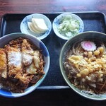 玉川屋 - 料理写真:たぬきそばセット（ミニかつ丼）
