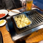 肉匠上野 - 191115ニンニク焼き480円