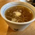 草庵 - 蕎麦湯