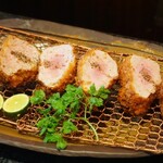 とんかつ マンジェ - バランス取るために特ヘレ特盛にしました(笑)