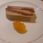 ビストロラドレ - フォアグラとあんぽ柿のテリーヌ