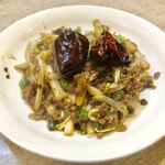 ゆたか - 山椒漬け白菜とひき肉の炒め