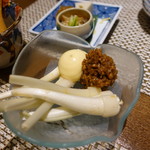 粋な料理 ひろと - エシャロットと肉味噌