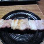 旬魚酒房 かぶきもん - 焼き鳥の最後は福岡の焼き鳥の定番、豚バラです。やっぱりこれは焼き鳥では外せませんよね