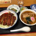 ハトヤ分店 - ソースカツ丼とミニラーメン
