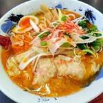Otoko Mae Hyuuma - 海老しおワンタン麺@850