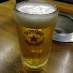 Horumonyaki Kinsei - サッポロ生ビール ￥５００－ 