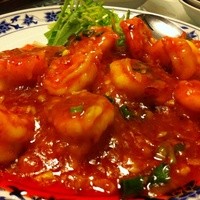 横浜中華街 重慶飯店 本館 - 大正海老のチリソース