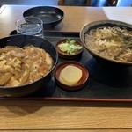 八天庵 - かつ丼セット