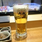 寿司処 翔海 KAKERU - 生ビール