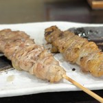 鶏と鰻 四万十家 - 料理写真:せせり串、かわ串