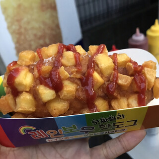 レインボーモッツァレラハットグ_0