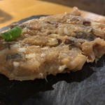 メシサカバ  トム家 - アジのなめろう