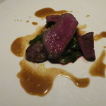 オルグイユ - 蝦夷鹿ロース、腎臓、心臓