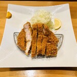 とんかつ 串揚げ ありが豚 - とんかつ特上1,700円。辛子も合うし冷めてもジューシーさは維持してる。