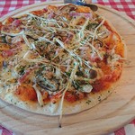 Italianbaru pastaggruppi - グルッピセットのピザ