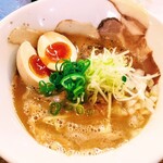 麺屋キラメキ 京都三条 - 鶏白湯らーめん醤油（煮たまごトッピング）