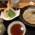 おぎ野 - 〆の天ざる蕎麦