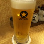 Kodawari Sengyotosumibijidori Hibachi - 生ビール 328円